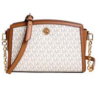 Michael Kors Borsa A Spalla Chantal Large EW Xbody Vanilla/Acorn Nuova