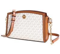 Michael Kors Borsa A Spalla Chantal Large EW Xbody Vanilla/Acorn Nuova