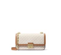 Michael Kors Large Chain Shoulder Bag, Tribeca-Borsa a Tracolla Grande Convertibile con Catena da Donna, Raccordi dorati/vaniglia/ghianda, Talla única