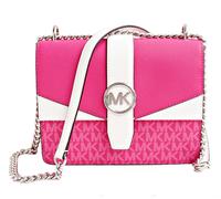 Michael Kors Borsa A Spalla Greenwich SM Flap Conv Xbody Dragonfruit Nuova