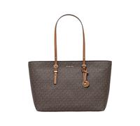 Michael Kors - Borsa a spalla in pelle con charm logo - - Bags - Donna - Marrone - ONE SIZE