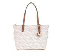 Michael Kors borsa a spalla Jet Set East West Signature Top Zip, Vanilla/Acorn