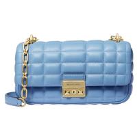 Michael Kors Borsa A Spalla Tribeca Small Chain In Pelle Blu Francese Ne