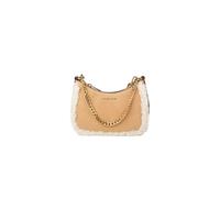 Michael Kors - Borsa a tracolla convertibile piccola Jet Set in camoscio e shearling sintetico - - Bags - Donna - Beige - ONE SIZE