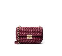 MICHAEL KORS Borsa a tracolla in pelle - TRIBECA rosso scuro