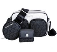 Michael Kors Borsa A Tracolla Jet Set Item MD PKT XBODY O.WHITE Multi Nuova