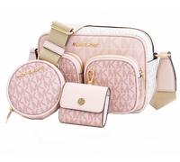 Michael Kors Borsa A Tracolla Jet Set Item MD PKT Xbody P. BlushMulti Nuova