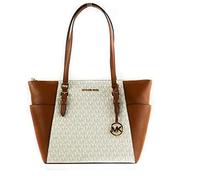 Michael Kors Charlotte, Tote Donna, Vaniglia, Large