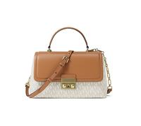 MICHAEL KORS Borsa - Borsa a mano TRIBECA MEDIUM SIGNATURE LOGO beige