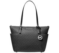 Michael Kors Borsa con cerniera superiore Jet Set, accessori argento/firma/nero, taglia unica
