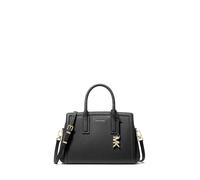 Michael Kors Laila Small Borsa a mano nero, pelle di vacchetta grana, donna