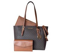 MICHAEL KORS Borsa donna CHARLOTTE LG 3 in 1 TOTE marrone