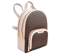 Michael Kors Jaycee - Zaino con logo medio, Marrone e rosa., Medium, Jaycee - Zaino medio