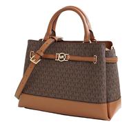 Michael Kors Borsa Zaino Reed Large CZ Belted Satchel Marrone Logo Nuovo