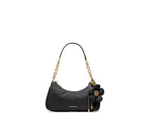 Michael Kors Borsello da donna Nolita Medium Chain, Nylon/Nero/Charm Fiore, taglia unica