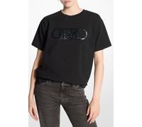 Michael Kors Boyfriend T-shirt With Croc Logo In Black Taglia: S | Maglie Sportivi Outlet | Donna | Nero
