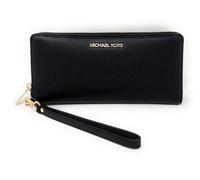 Michael Kors Jet Set Travel Continental Leather Wristlet - Black