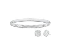 Michael Kors Premium Donna Bracciale in ottone color argento, MKJ8618SET
