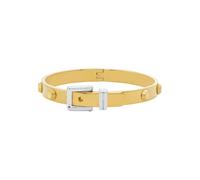 Michael Kors Bracciale rigido premium con fibbia Colby in ottone bicolore Muse metallizzato da donna, MKJ835300931