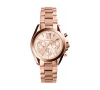 Michael Kors Bradshaw Mini orologio al quarzo cronografo con cinturino in acciaio oro rosa per donna MK5799
