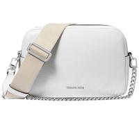 Michael Kors Bryant - Borsa a tracolla per fotocamera, con doppia cerniera, misura media, Bianco ottico., taglia unica