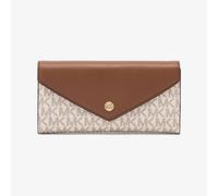 Michael Kors Busta Continental Portafoglio Large - MK Signature Vanilla, beige (vaniglia), ※※, Beige (Vaniglia), ※※