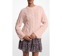 Michael Kors Cable Knit Crew Sweater In Rosewater Pink Taglia: S | Maglioni a maglia Outlet | Donna | Rosa