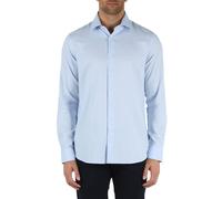 Michael Kors camicia Dobby slim fit in micro fantasia celeste