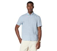 Michael Kors Camicia Lino Manica Corta Uomo, Chambray , XX-Large