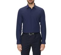 Michael Kors camicia manica lunga Perfermance in micro fantasia blu