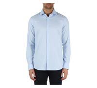Michael Kors - Camicia Slim Dobby - - Shirts - Uomo - Blu - S
