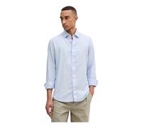 Michael Kors - Camicia Slim-Fit in Cotone e Lino - - Shirts - Uomo - Blu - 2XL