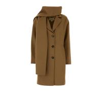 Michael Kors - Cappotto con Sciarpa in Misto Lana - - Coats - Donna - Marrone - L