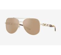 Michael Kors Chianti Caramello Argento Flash Pilota Donna Sole MK1121 12136K