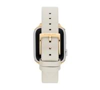 Michael Kors Cinturino per orologio da donna per Apple Watch, dimensioni della cassa con cinturino in pelle MKS8060E, crema, 38/40/41MM:42/44/45/49MM-20MM, Casual