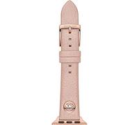 Michael Kors Cinturino da donna in pelle o PVC, compatibile con Apple Watch® da 38 mm/40 mm/41 mm, 190+/- 5MM, Rosa chiaro