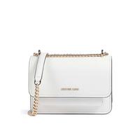 Michael Kors Claire Small Borsa a spalla bianco, pelle di vacchetta grana, donna