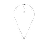 Michael Kors Collana con pendente da donna in argento con pietre semi-preziose e chiusura ad anello a molla,Nuvola d'argento