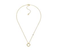 Michael Kors Collana da donna in pietre semi-preziose con chiusura a moschettone,Oro chiaro
