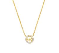 Michael Kors - Collana da donna Premium Kors MK con pendente in argento sterling tonalità oro, MKC1726CZ710