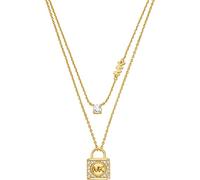 Michael Kors - Collana Premium Kors MK da donna in argento sterling tonalità oro a più fili, MKC1630AN710