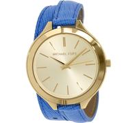 Michael Kors Color Oro, Doppio Involucro Blu Reale Pelle Fascia, Runway MK2286