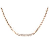 Michael Kors Color Oro Reversibile Cristallo a Pavé, Mk Placca A Collana MKJ3354