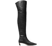 Michael Kors Cosmo Kitten Heel Thigh High Boot In Black Croc Taglia: 38 | Stivali Outlet | Donna | Nero
