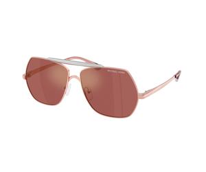 Michael Kors Donna Michael Kors MK1173 DENVER 1108E4 Occhiali da sole Metallo Oro Viola Pilot Normale