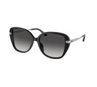 Michael Kors Donna Michael Kors MK2185BU FLATIRON 30058G Occhiali da sole Acetato Nero Grigio Squadrata Normale Sfumato