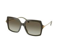 Michael Kors Donna Michael Kors MK2247U QUOGUE 40193M Occhiali da sole Acetato Verde Verde Squadrata Normale Sfumato