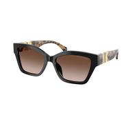 Michael Kors Donna Michael Kors MK2292U SANTA BARBARA 300513 Occhiali da sole Acetato Nero Marrone Squadrata Normale Sfumato