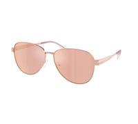 Michael Kors Donna MK1160 BIARRITZ 11086X Occhiali da sole Metallo Oro Oro Pilot Specchiate