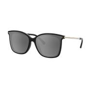 Michael Kors Donna MK2079U ZERMATT 333282 Occhiali da sole Iniettato Nero Argento Squadrata Polarizzata Sfumato